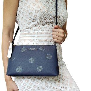 Kate Spade New York Haven Lane Frenchy Dot Blue Cross Body Bag